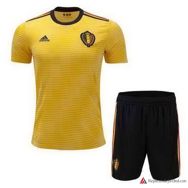Camiseta Seleccion Bélgica Segunda equipación Niños 2018 Amarillo